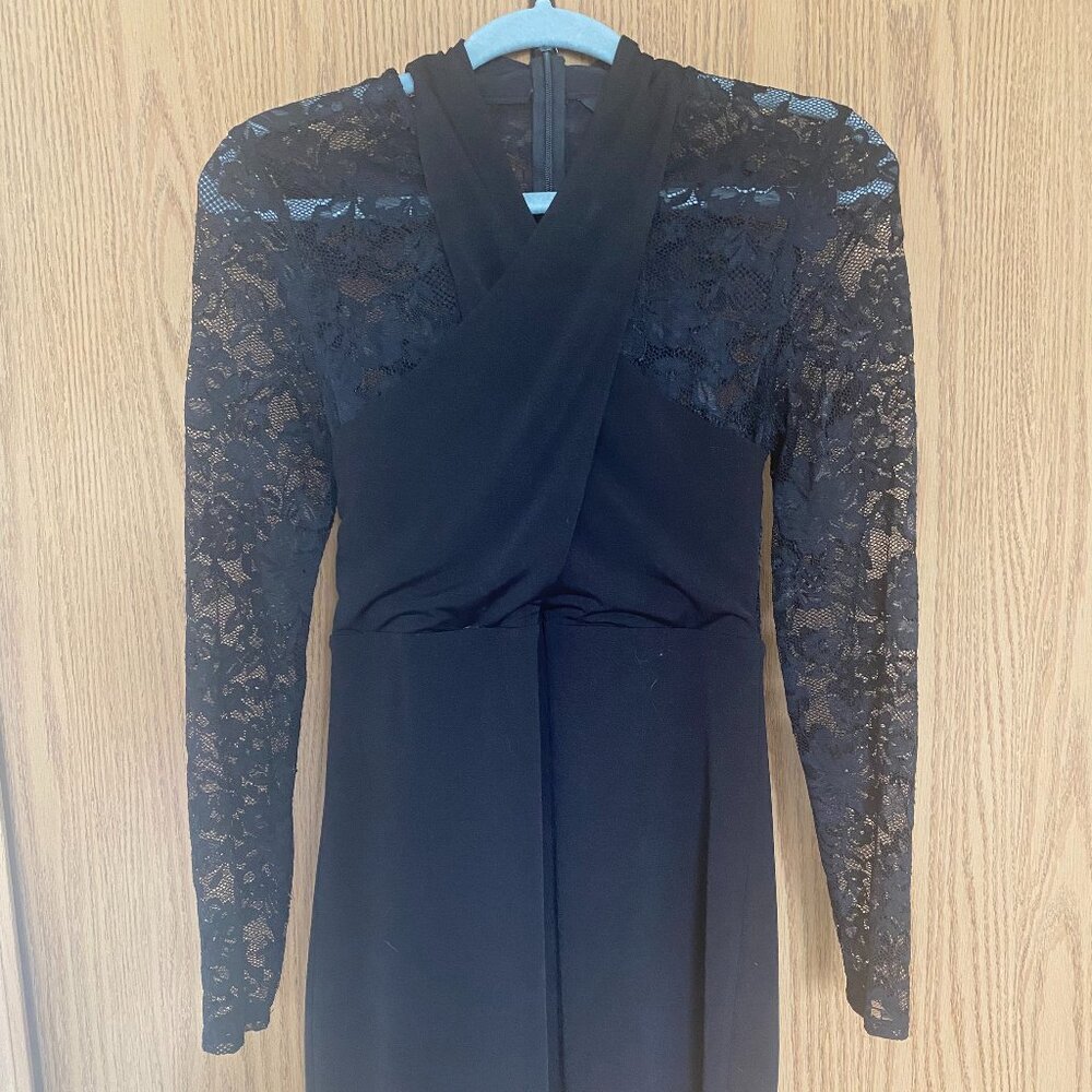 Black Lace Top Express Dress 4